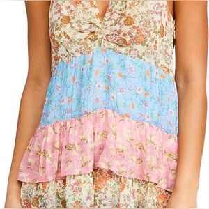 Ramy Brook Gigi layered floral print dress